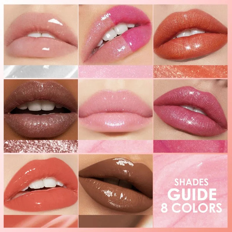 Tube Eight-color Lip Oil Moisturizing Long-lasting Natural Colored Lip Balm Lip Gloss Lip Oil Lip Cosmetics Lip Gloss Tubes