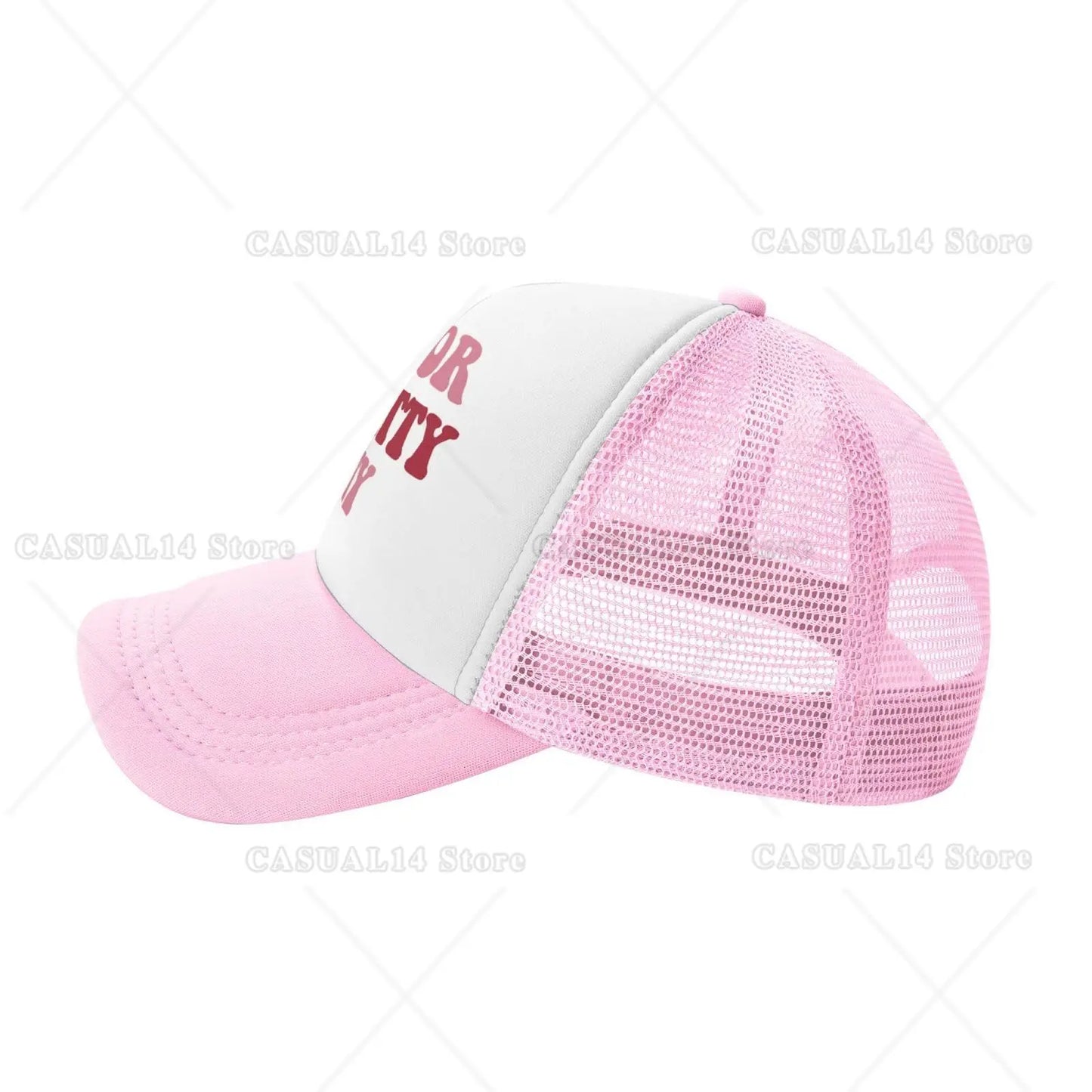 Mayor of Titty City Trucker Hats for Women Pink Men Funny Humor Baseball Cap for Men Humor Gift One Size
