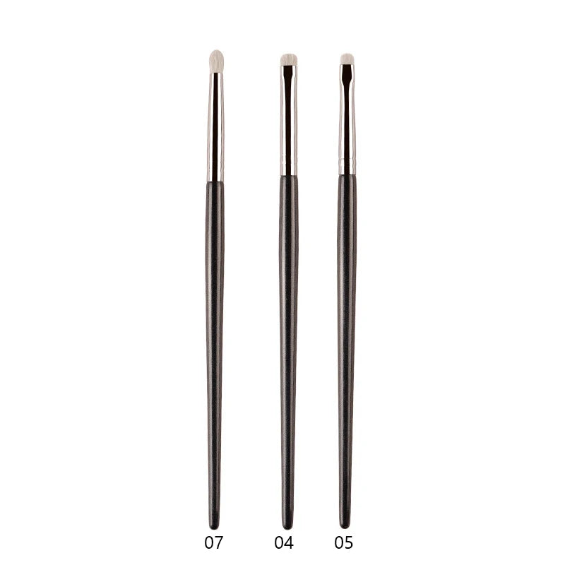 1pc White Pony Hair Eyeshadow Makeup brushes Small Smudge Precision Crease Detail Bevel Eye Shadow Make up brush Liner Lip