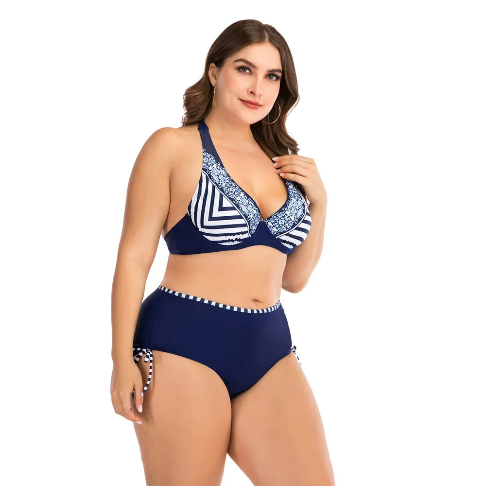 Push Up Bikini Sets Swimwear Women Swimsuit 2023 Plus Larges Size Bathing Swimming Suits Beachwear For Famale Sexy Biquini Wear
