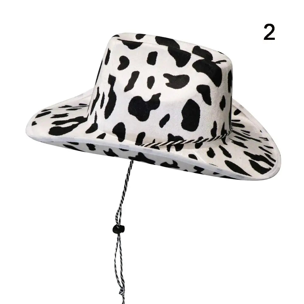 Western Cowboy Hat for Men Women Kids Fedora Outdoor Wide Brim Faux Leather Summer Wide Brim Beach Travel Cap Black White Pink