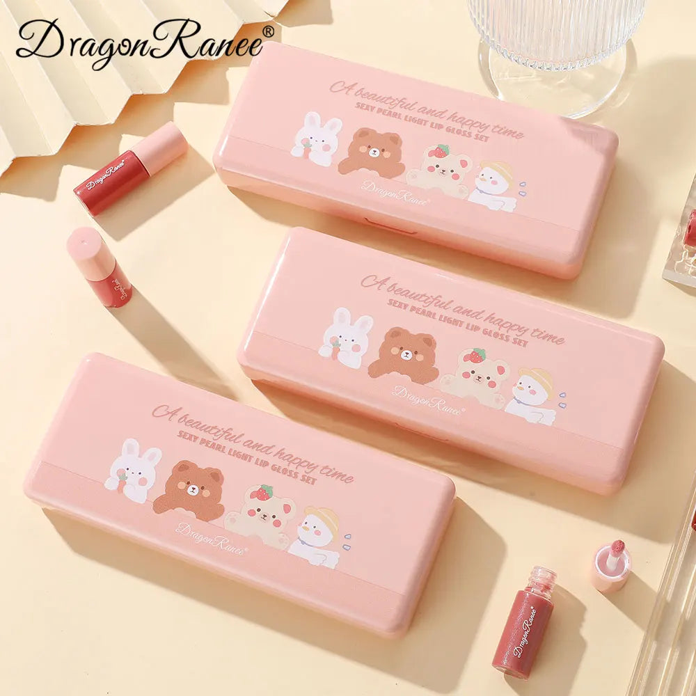 10-Piece Set with Fine Glitter Lip Gloss, Easy-To-Color Lip Glaze, Lipstick, Non-Stick Cup, Non-Fading Lip Gloss, Moisturizing Glitter Lip Gloss, Glass Lip Glitter, Pearlescent Glitter Lip Gloss, Lip Glaze Set