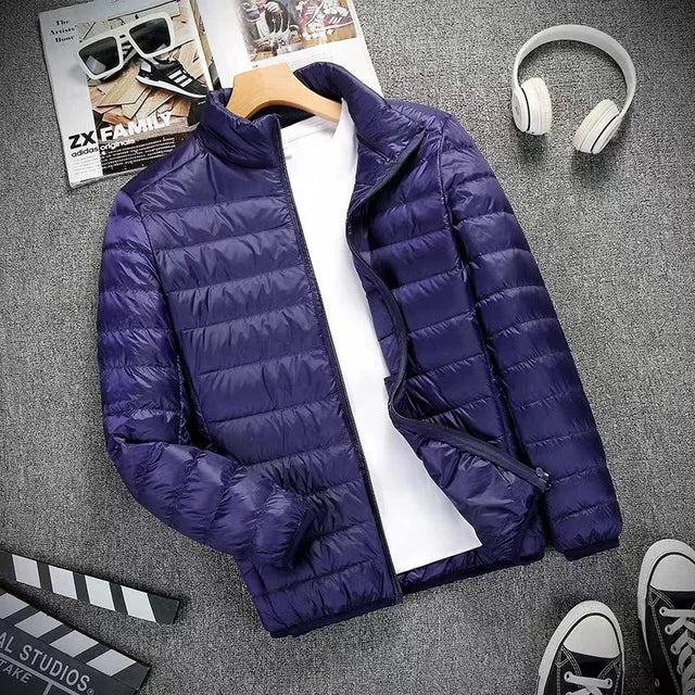 Down Jacket Men All-Season Ultra Lightweight Packable Water and Wind-Resistant Breathable Coat Men Hoodies Jackets 2023 New