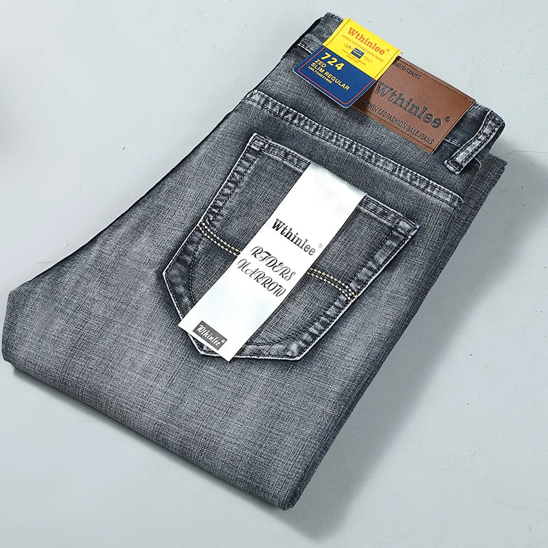 Men's Classic Jeans Jean Homme Pantalones Hombre Men Spijkerbroek Mannen Soft Black Biker Masculino Denim Overalls Men's Pants