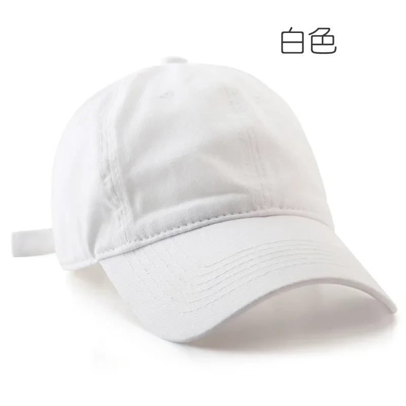 Men's Solid Color Baseball Cap Ladies Hat Men's Hat Outdoor Sports Mountaineering Hat Snapback Embroidery Sun-Proof Cap