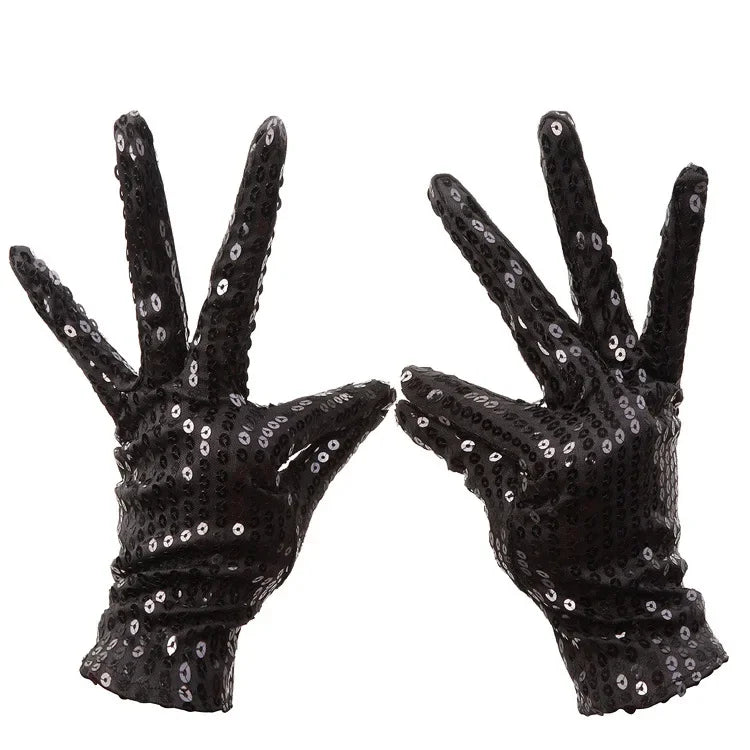 Fashion Boy Girl Men Woman Sequin Hat Bow Tie Gloves Cowboy Birthday Party Cap Jazz Dance Show Props Costume Wedding Festival