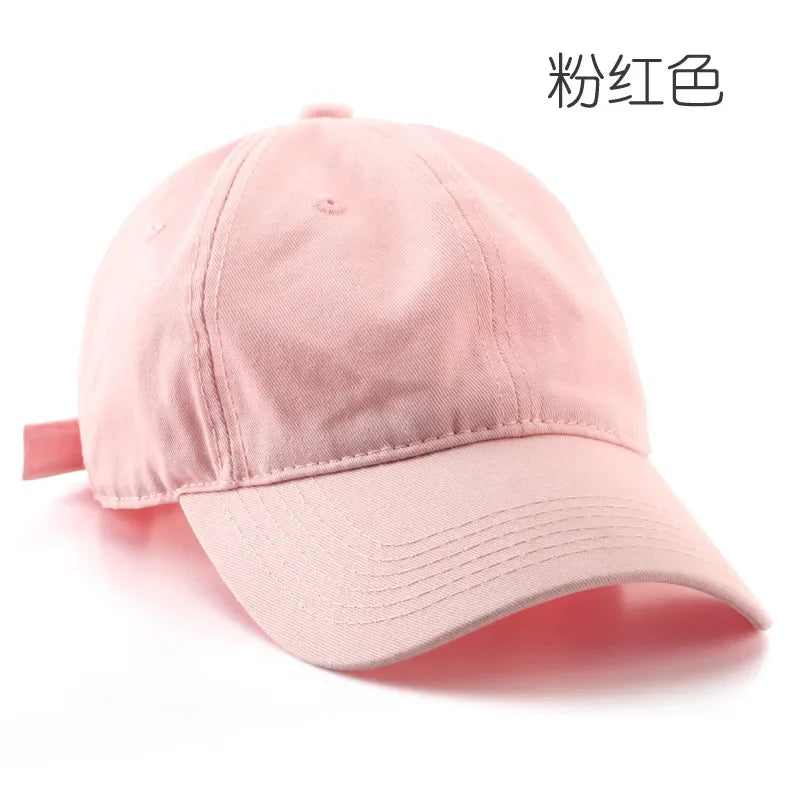 Men's Solid Color Baseball Cap Ladies Hat Men's Hat Outdoor Sports Mountaineering Hat Snapback Embroidery Sun-Proof Cap