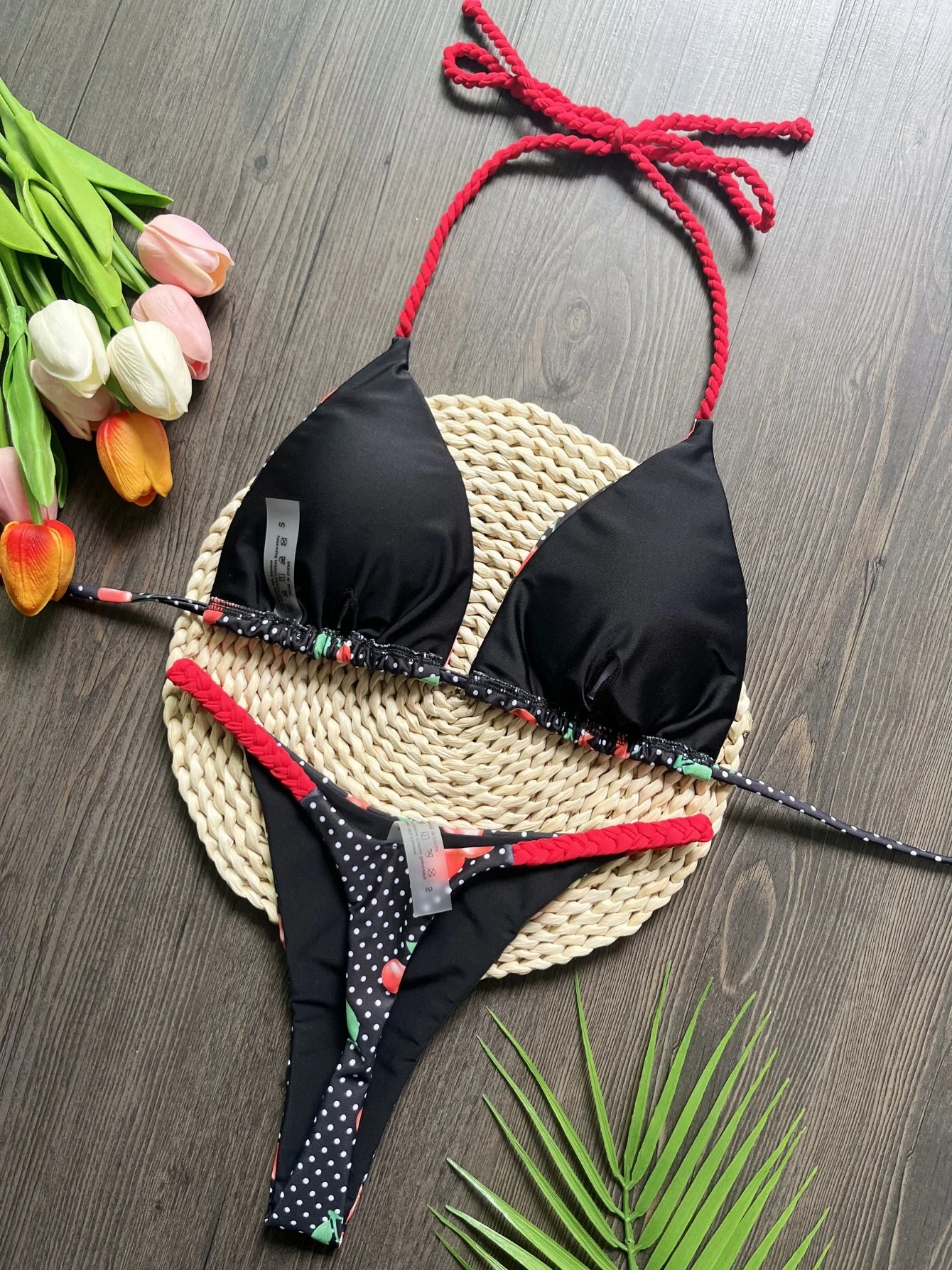 RUOTONGSEPT Women Swimwear Bikini Set Thong Swim Suit Women Bathing Suits Bikini Biquini Brazilian Weaving rope Swimwear