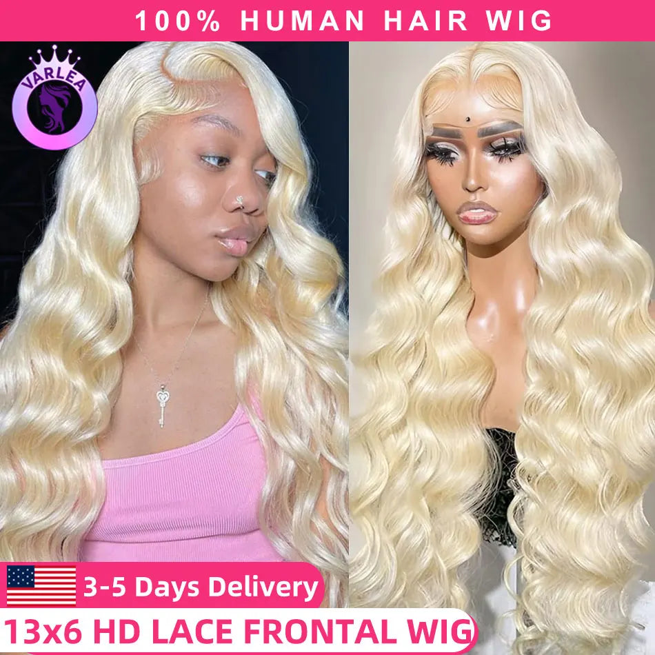 613 Hd Lace Front Wig 13x6 13x4 Body Wave Lace Front Wig Human Hair Blonde Human Lace Front Wig Pre Plucked 613 Human Hair Wig