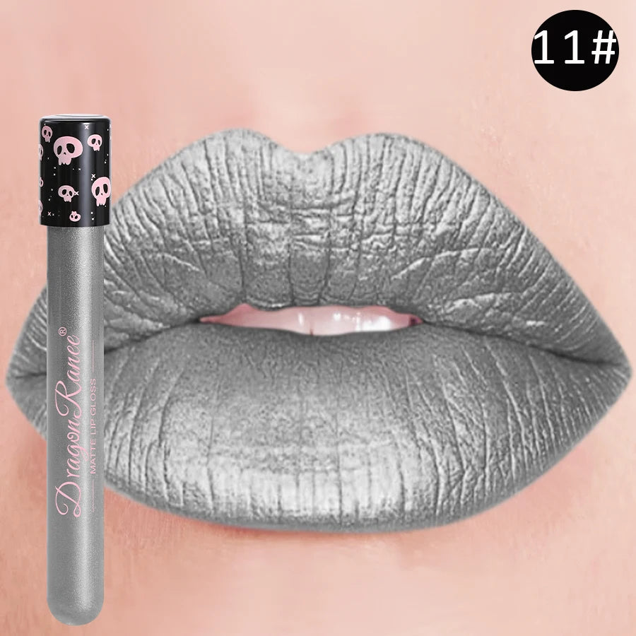 Colored Lip Gloss, Lip Glaze, Test Tube Lip Glaze, Lip Makeup, Easy to Color, Waterproof Matte Lip Gloss, Party Lip Makeup, Lip Gloss, Not Easy to Fade Lip Gloss