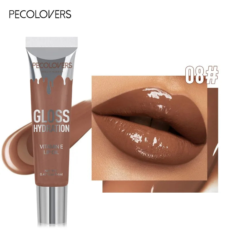 Tube Eight-color Lip Oil Moisturizing Long-lasting Natural Colored Lip Balm Lip Gloss Lip Oil Lip Cosmetics Lip Gloss Tubes