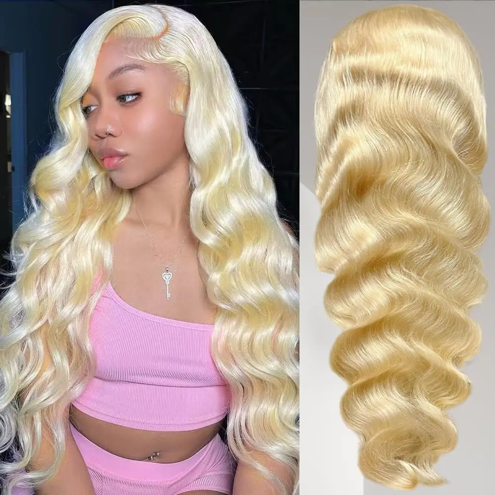 613 Hd Lace Front Wig 13x6 13x4 Body Wave Lace Front Wig Human Hair Blonde Human Lace Front Wig Pre Plucked 613 Human Hair Wig