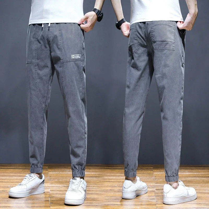 Harem Men's Jeans Trousers Spring Autumn with Pockets Male Cowboy Pants Original High Quality Cotton Y2k Vintage Wide Leg Y 2k