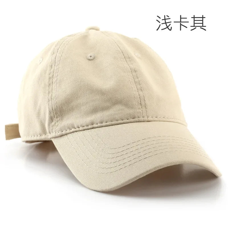 Men's Solid Color Baseball Cap Ladies Hat Men's Hat Outdoor Sports Mountaineering Hat Snapback Embroidery Sun-Proof Cap