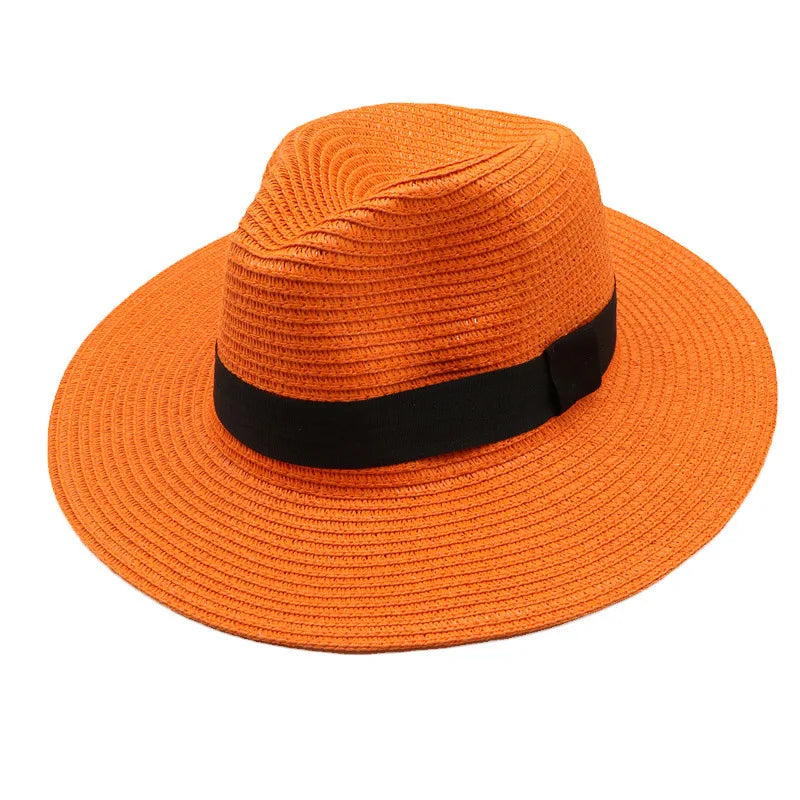 Panama Straw Hat Men Summer Straw Hat Wide-brimmed Outdoor Sun Visor Beach Hat