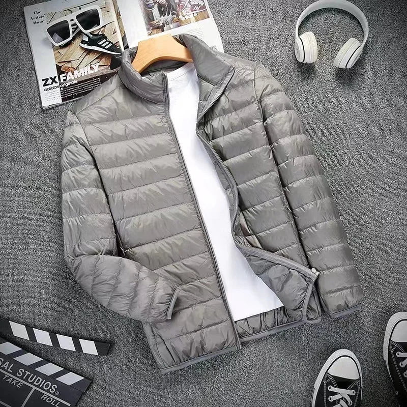 Down Jacket Men All-Season Ultra Lightweight Packable Water and Wind-Resistant Breathable Coat Men Hoodies Jackets 2023