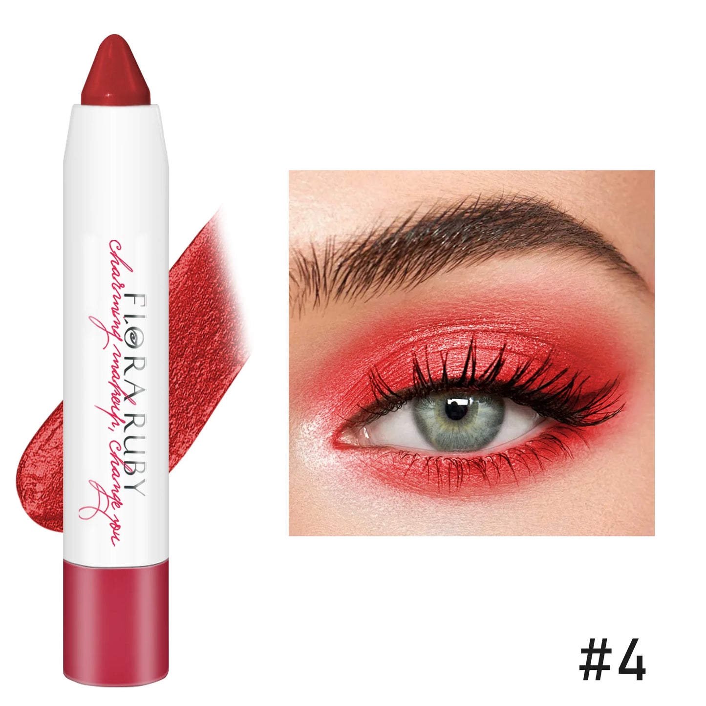 16 Colors Eyeshadow Stick Waterproof Eyeshadow Pencils Cream Eyeshadow Sticks Brown Metallic Eyeshadow Stick Pencil Long Lasting
