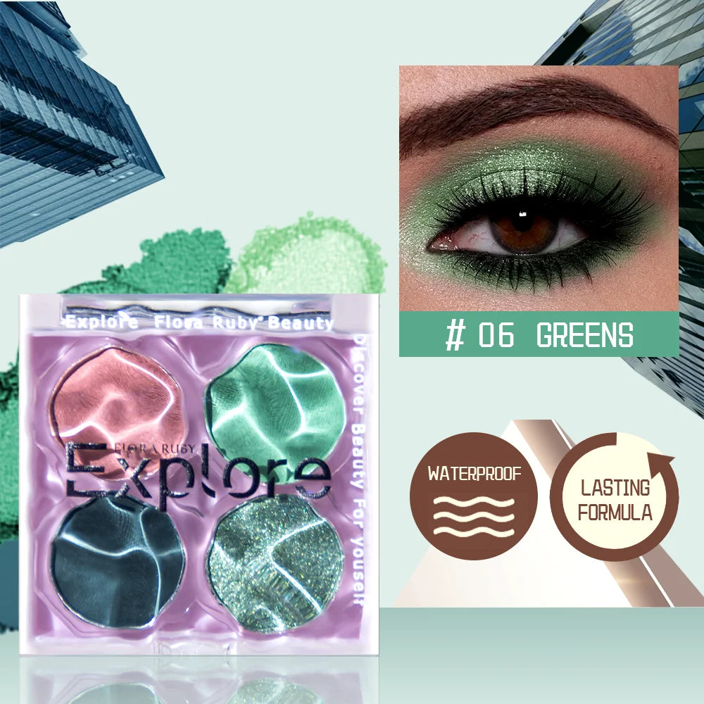 Eye Shadow Palette Makeup Matte Natural Eyeshadow Palette Brown Eyes Shimmer Cream Eyeshadow Palette Plate Pearl Eye Shadow Pink