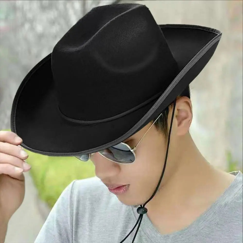 Cowboy Hat Women Men Cowboy Accessory Felt Princess Hat Bachelorette Party Hat Costume Party Cosplay Cowgirl Hat Performance