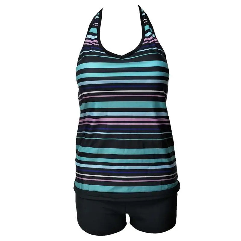 Tankini 2021 Two Piece Plus Size Swimsuit Women With Shorts High Waist Swimwear Female Bathing Suit Mayo Beach Bathers Maios XXL