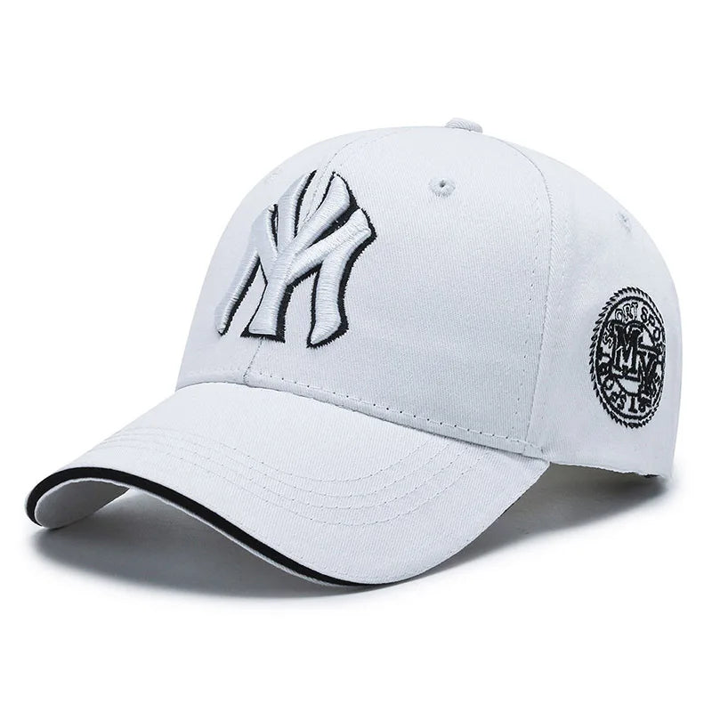 Fashion Korean Letter MY Baseball Cap 3D Embroidery Dad Hat Men Women Summer Sun Visor Caps Fishing Hat Unisex-Teens Hip Hop Hat