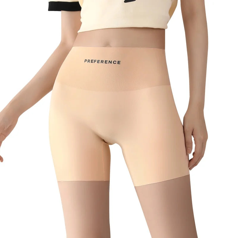 Protective Shorts Plus Size Shorts Seamless Underwear for Women Safety Short Pants Ice Silk Panties Women's Summer Intimates