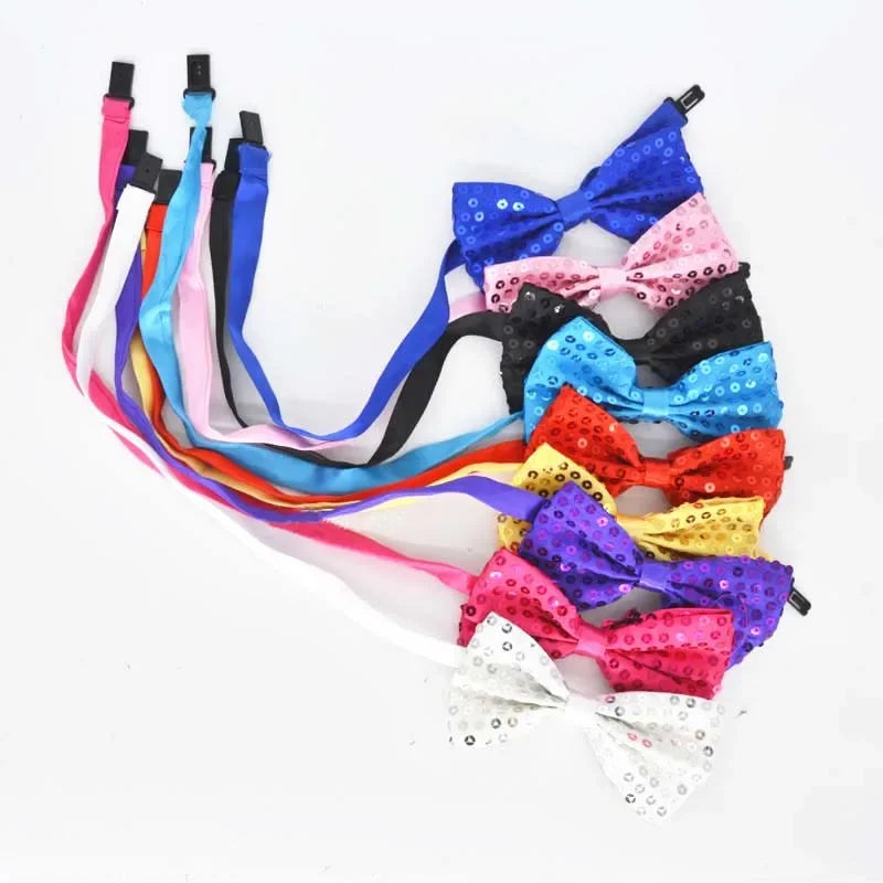 Fashion Boy Girl Men Woman Sequin Hat Bow Tie Gloves Cowboy Birthday Party Cap Jazz Dance Show Props Costume Wedding Festival