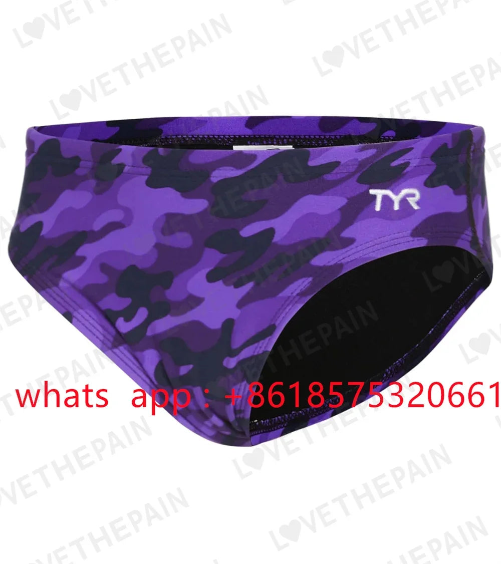 Men's Camo Racer Brief Swimsuit Triangular Swimming Trunks Trunks Swim Surf Trunks Beach Short Surf Summer Swimming Jammer 2023