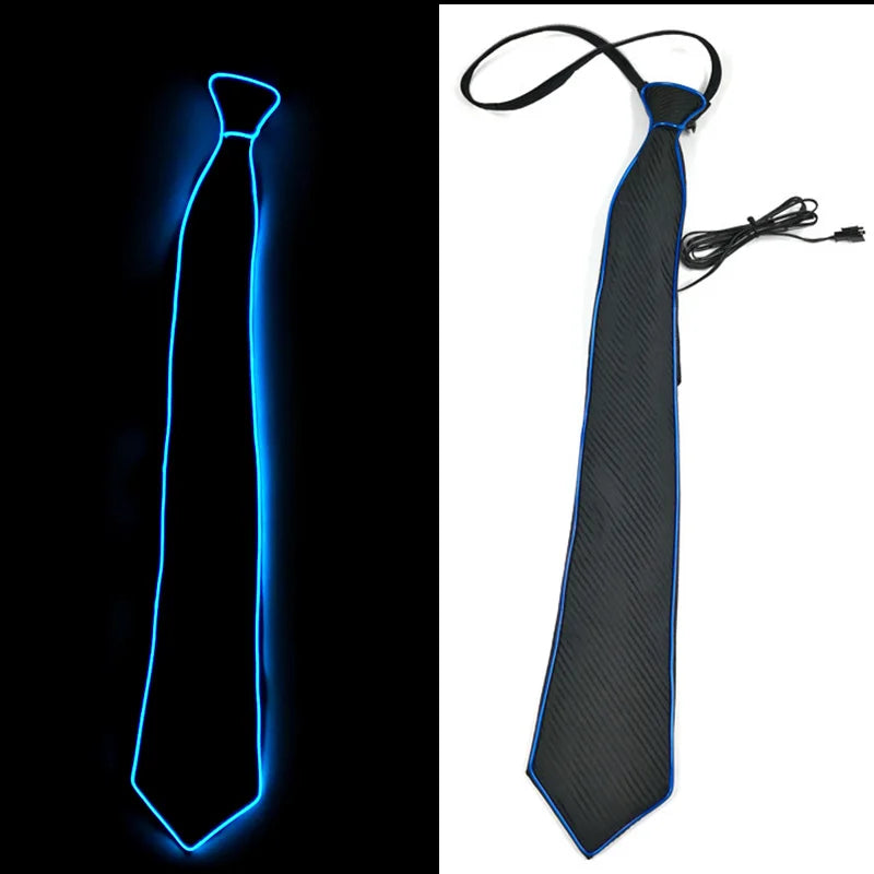 light up Men's hat and tie Led luminous Funny hat glowing Top Hat for Fluorescent club dance show props performances costumes