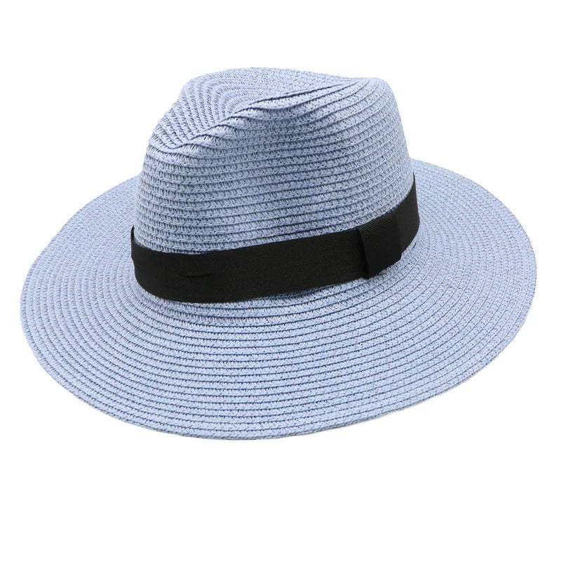 Panama Straw Hat Men Summer Straw Hat Wide-brimmed Outdoor Sun Visor Beach Hat