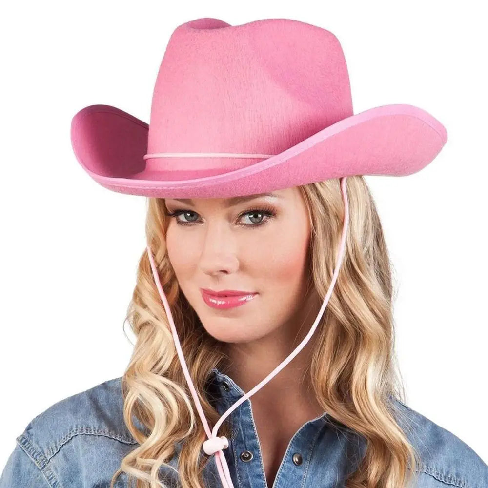 Cowboy Hat Women Men Cowboy Accessory Felt Princess Hat Bachelorette Party Hat Costume Party Cosplay Cowgirl Hat Performance