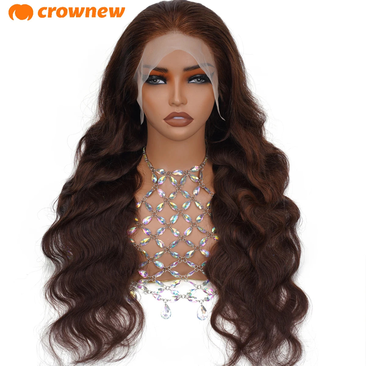 Chocolate Brown Wig 13x6 Human Hair Body Wave Human Hair Wigs 13x4 HD Lace Wigs #4 Colored WIg Pre Plucked Brown Human Hair Wig