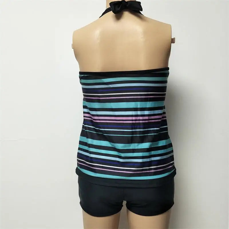 Tankini 2021 Two Piece Plus Size Swimsuit Women With Shorts High Waist Swimwear Female Bathing Suit Mayo Beach Bathers Maios XXL