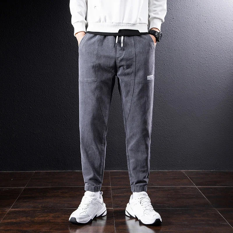 Harem Men's Jeans Trousers Spring Autumn with Pockets Male Cowboy Pants Original High Quality Cotton Y2k Vintage Wide Leg Y 2k