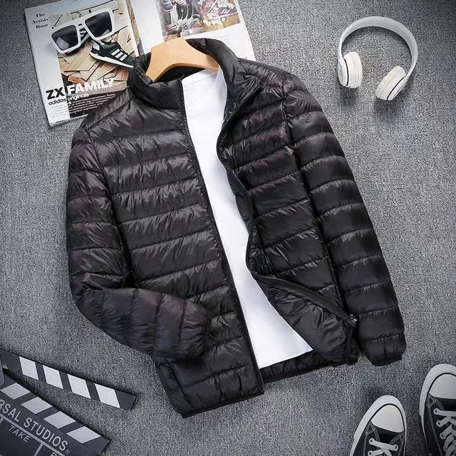 Down Jacket Men All-Season Ultra Lightweight Packable Water and Wind-Resistant Breathable Coat Men Hoodies Jackets 2023 New