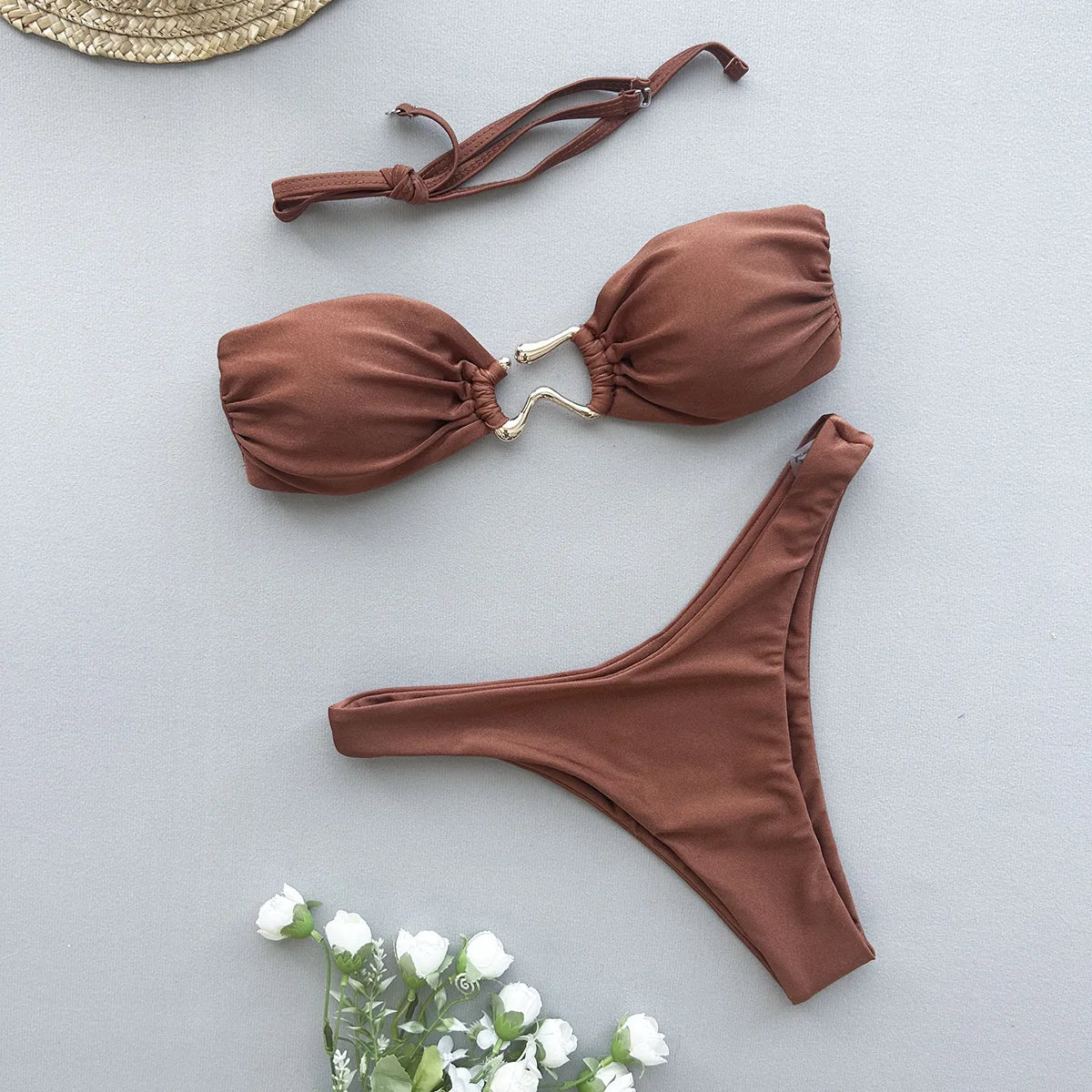 DEBAIOR Swimsuits 2025 Women Trend Bathing Suits Beach Clothes Up Two Piece Suits Tankini Lisos Bathroom Suits Bikinis Sets