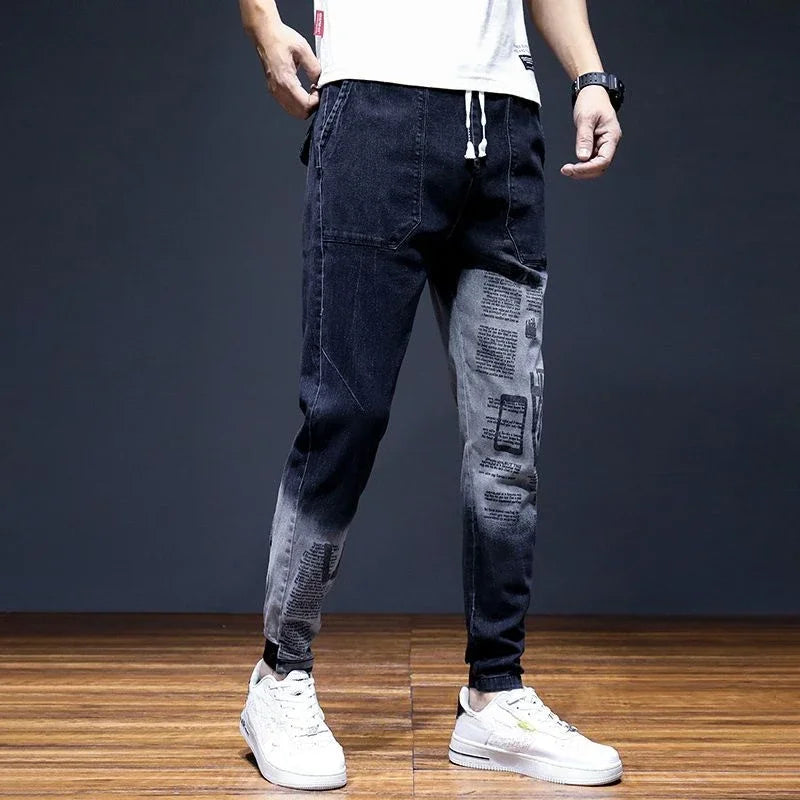 Harem Men's Jeans Trousers Spring Autumn with Pockets Male Cowboy Pants Original High Quality Cotton Y2k Vintage Wide Leg Y 2k