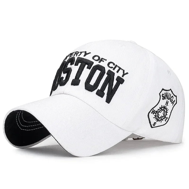 BOSTON Embroidered Baseball Caps for Men Women Snapback Hats Designer Cap Men Gorras Hombre Originales Men Golf Hat Trucker Hat