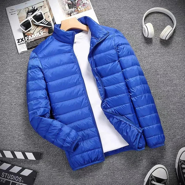 Down Jacket Men All-Season Ultra Lightweight Packable Water and Wind-Resistant Breathable Coat Men Hoodies Jackets 2023 New