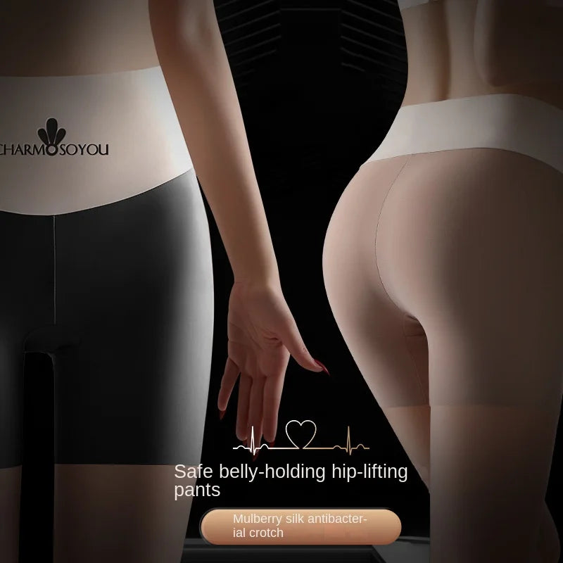 Seamless Ice Silk Womens Safety Shorts Plus Size Protective Shorts Under Skirt Stretch Boxer Briefs Safety Pants Shorts Women XL