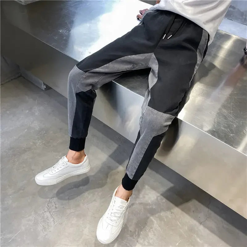 Harem Trousers with Print Black Graphic Jeans for Men Male Cowboy Pants Y2k Vintage Original Casual Cotton Y 2k Buggy Plus Size
