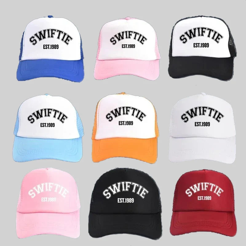 Wholesale Hot Selling 1989 Print Dad Hat Men Fashion Baseball Caps Retro Trucker Hat Unisex Gifts Mesh Cap From Fans Party Hat