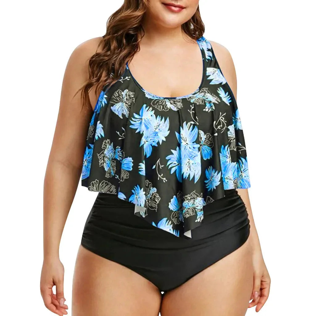 Summer Women Plus Size Sexy Print Brazilian Swimwear Beachwear Swimsuit Bathing Suits swimsuit women 2024 New