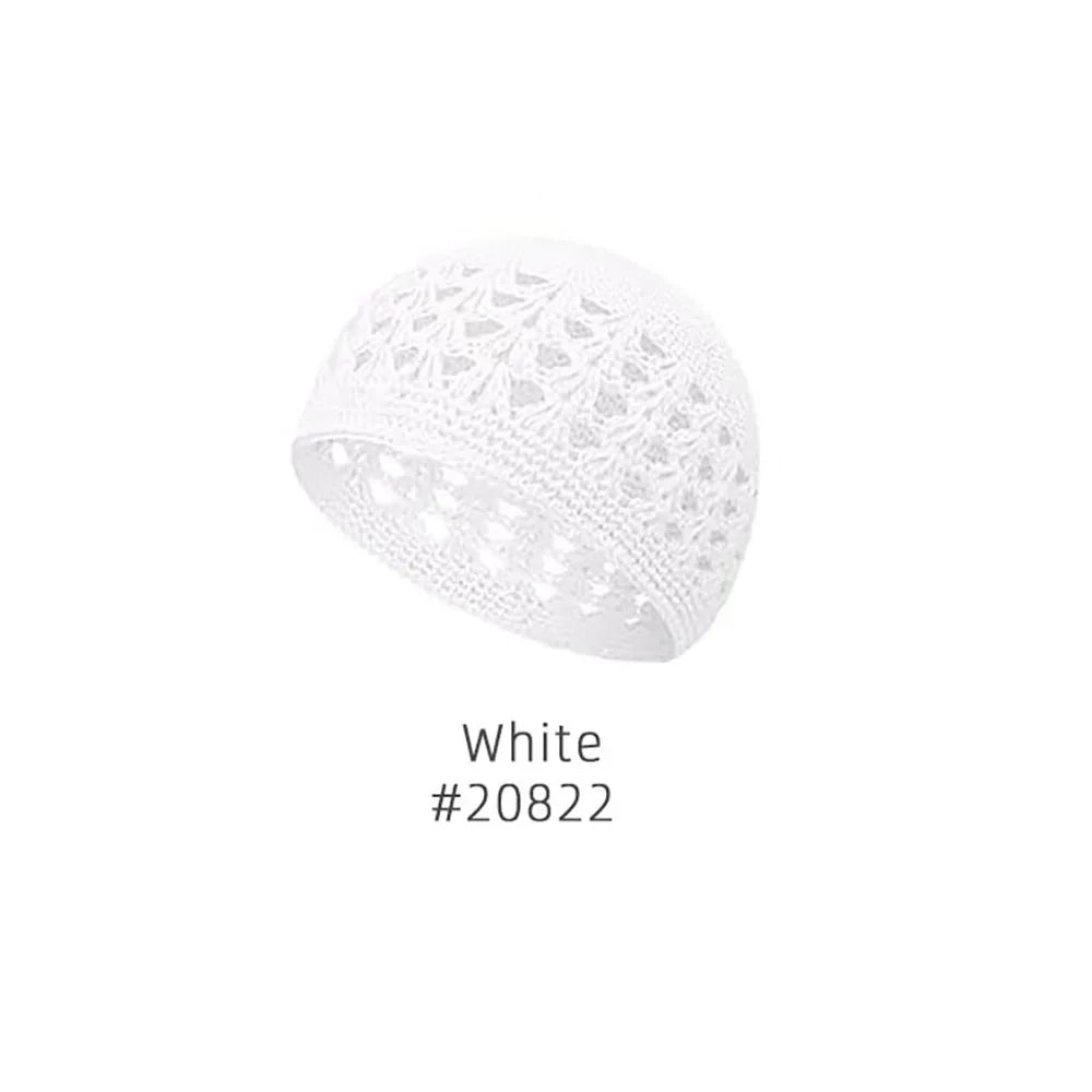 Crochet Beanie Hat Brimless Beanie Hat Muslim Men's Hat Knitted Elastic Crochet Hat Autumn And Winter Warm Hat