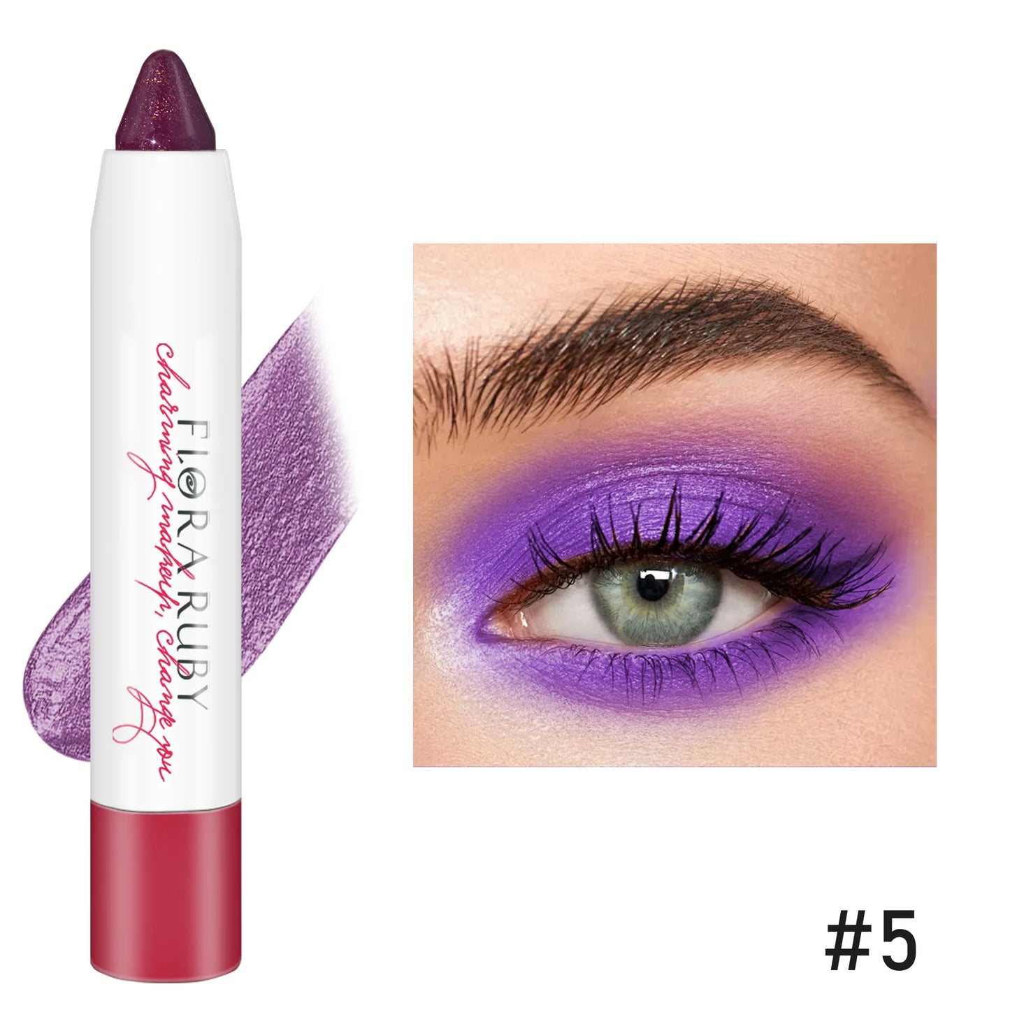 16 Colors Eyeshadow Stick Waterproof Eyeshadow Pencils Cream Eyeshadow Sticks Brown Metallic Eyeshadow Stick Pencil Long Lasting
