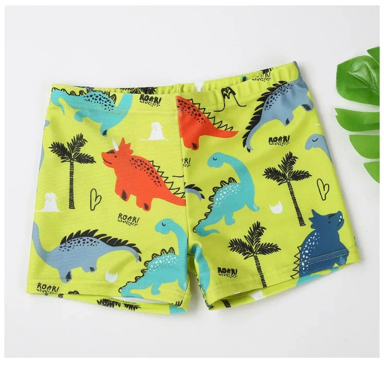2023 Kids Swim Trunks Polyester Cartoon Beach Shorts Hot Springs Little Boys Water Park Swim Trunks Men