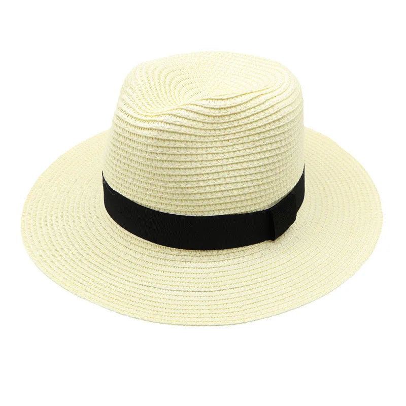 Panama Straw Hat Men Summer Straw Hat Wide-brimmed Outdoor Sun Visor Beach Hat