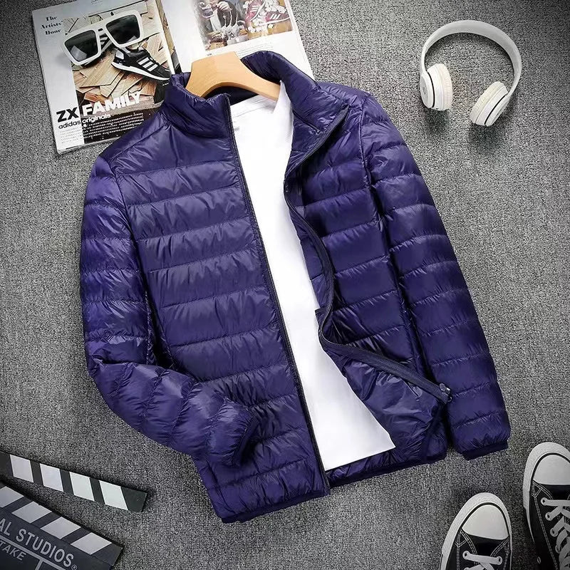 Down Jacket Men All-Season Ultra Lightweight Packable Water and Wind-Resistant Breathable Coat Men Hoodies Jackets 2023