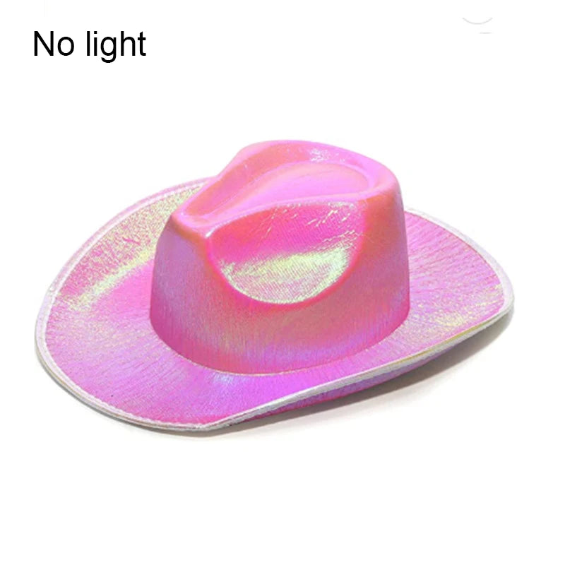 Halloween Christmas EL Wire Light Up Sequin Jazz Hat Adult Neon LED Luminous Festival Party Dress Up Cap For Men and Women