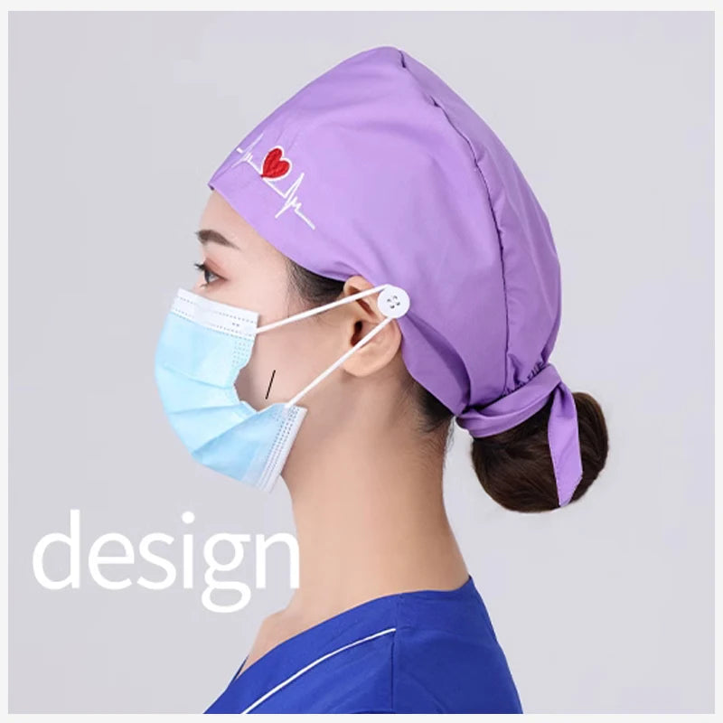 Unisex Soft Scrub Cap Medical Hat Scrubs Hat for women surgicals hat women's and men operating room hat Nursing accessories
